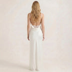 Women's Sleeveless Backless Maxi Dress with Ruched Details